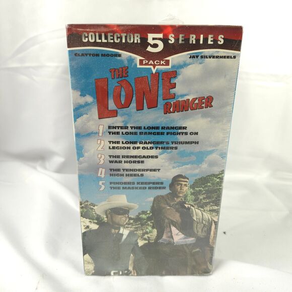 NEW Sealed Lone Ranger Collector Series 5 Pack Set VHS Good Times Video - Picture 2 of 5